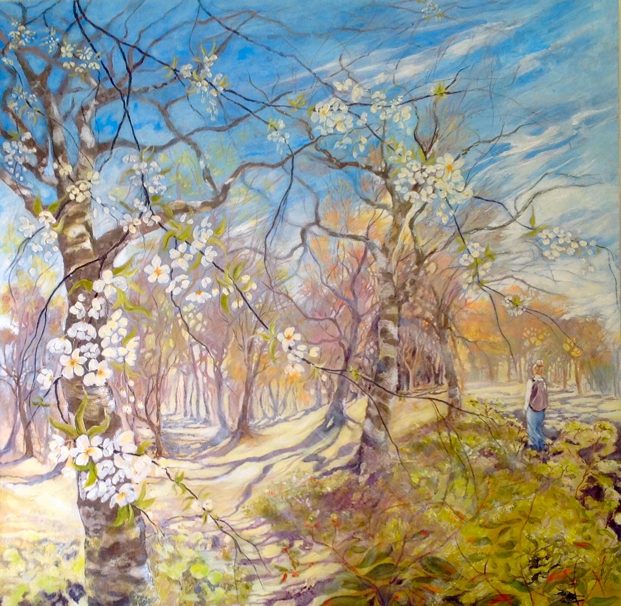 Går gjennom blomstringen av Mary Smith