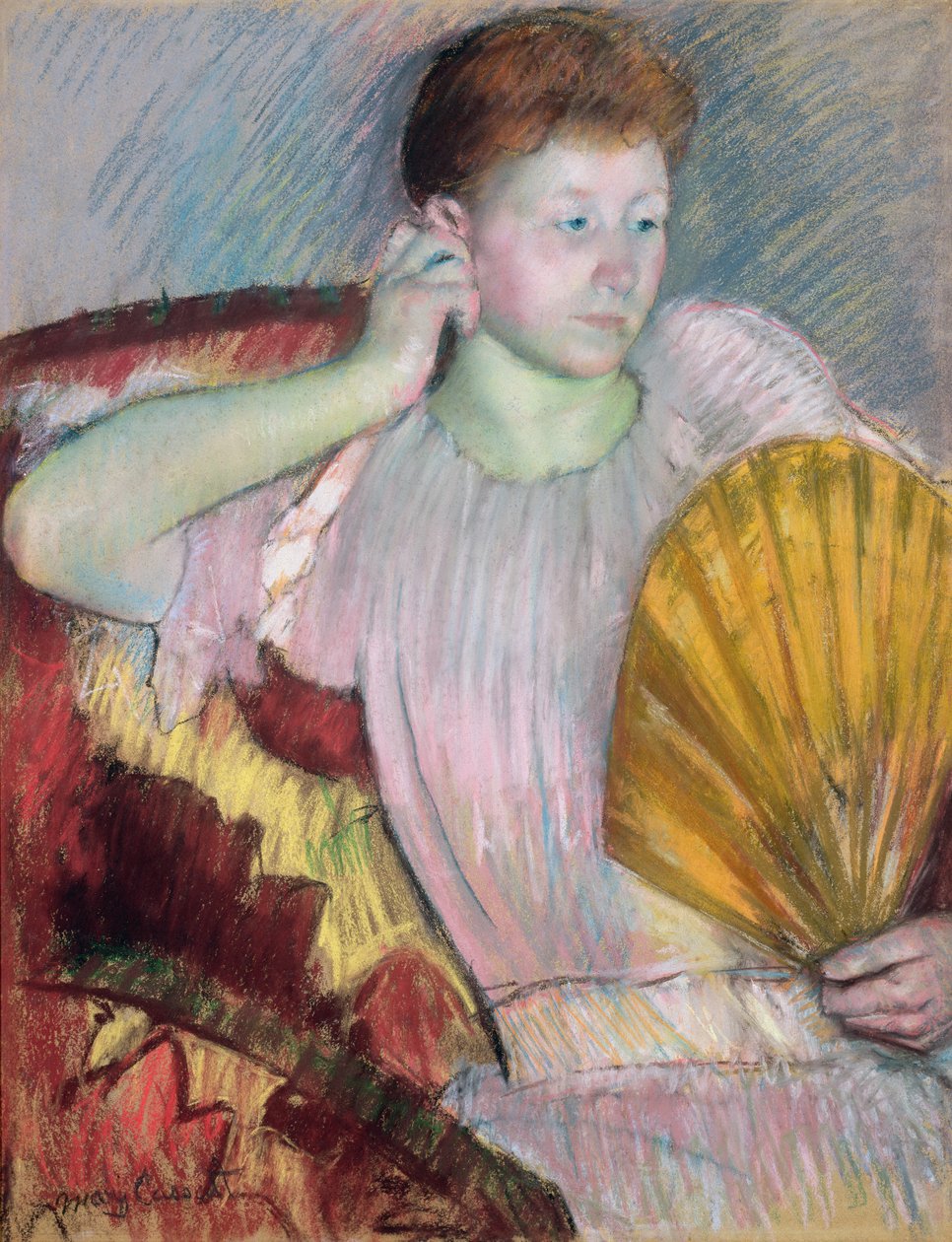 Kontemplasjon, 1891 (pastell på papir) av Mary Cassatt