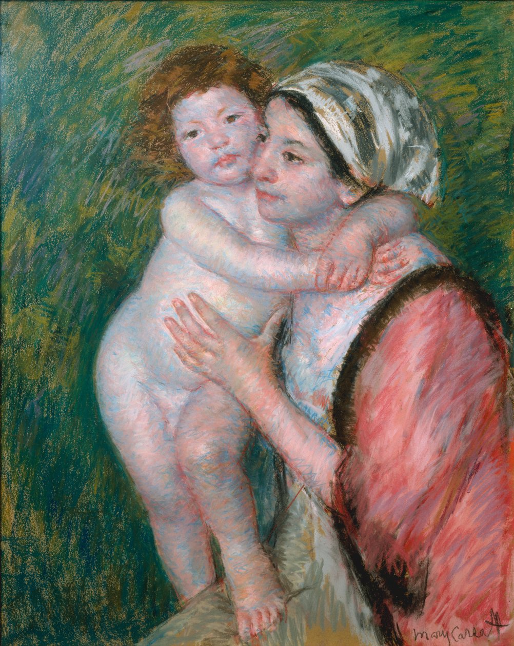 Mor og barn, 1914 av Mary Cassatt