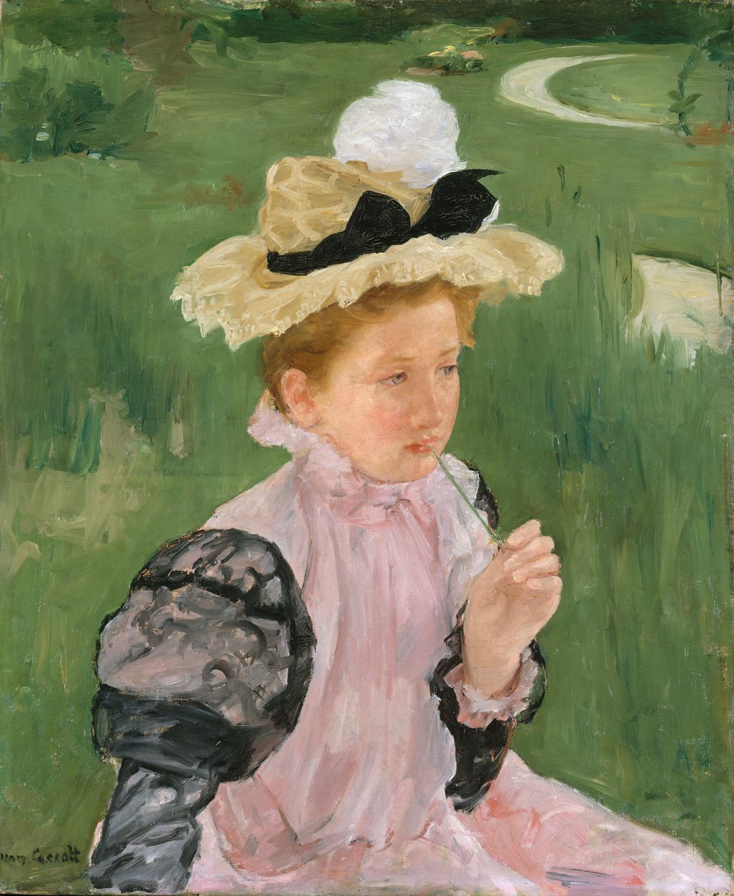 Portrett av en ung jente, ca. 1899 av Mary Cassatt