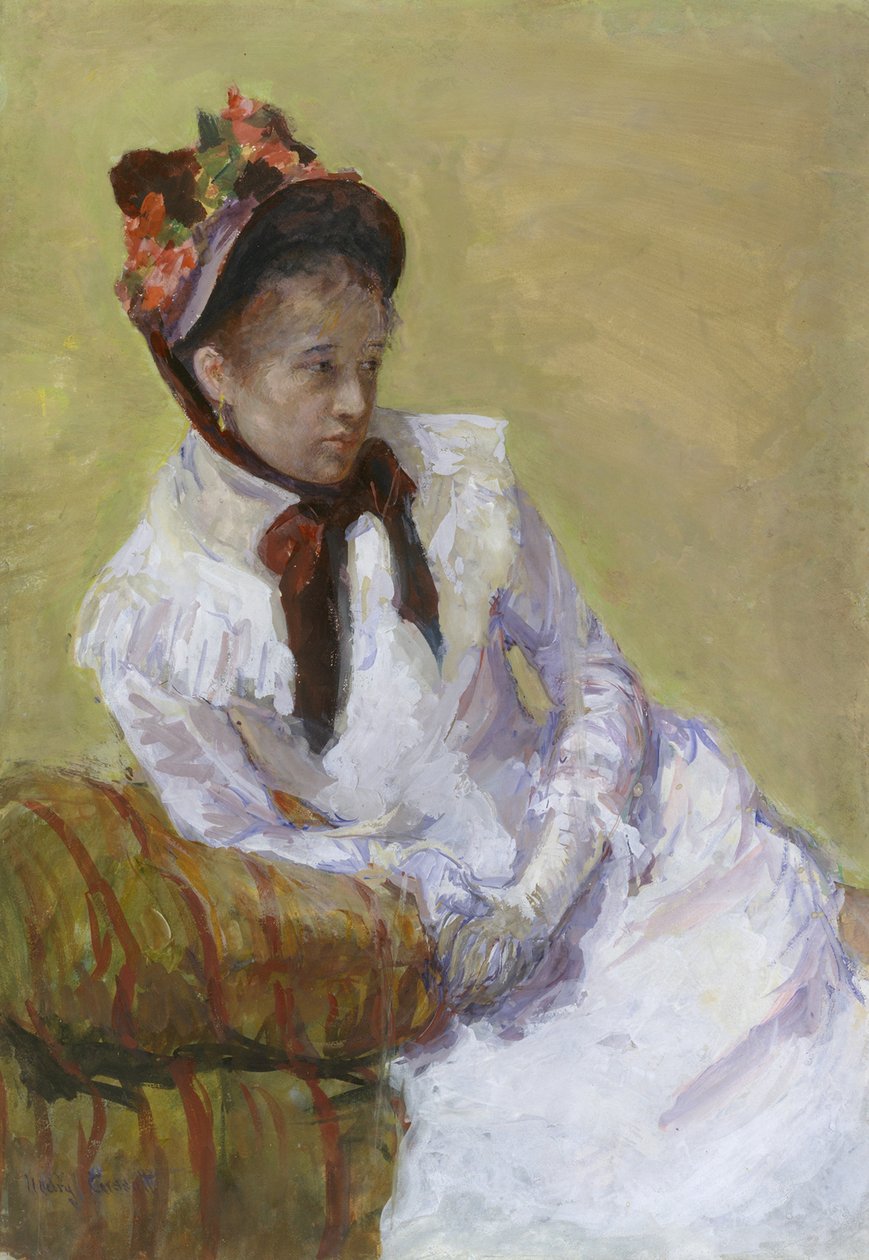 Portrett av kunstneren, 1878 av Mary Cassatt