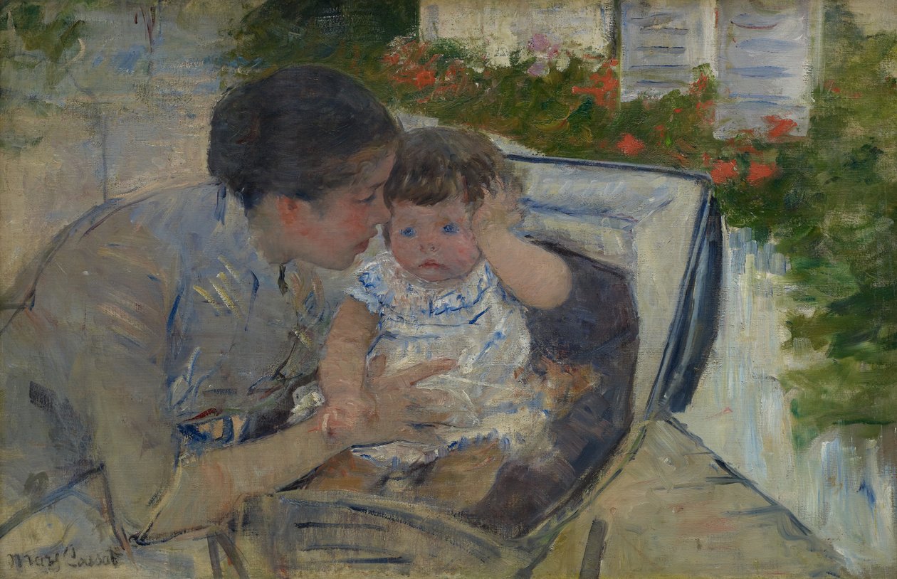 Susan Comforting the Baby, ca. 1881 av Mary Cassatt