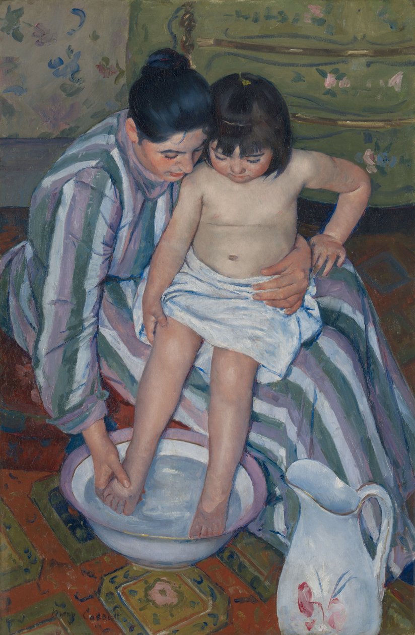 Barnets bad av Mary Cassatt