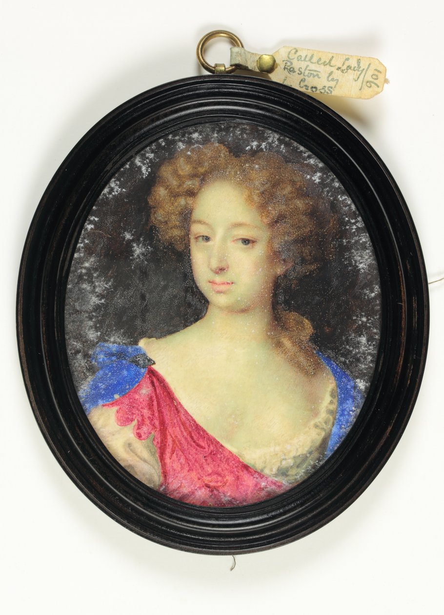 En dame kalt Lady Paston (akvarell på vellum) av Mary Beale