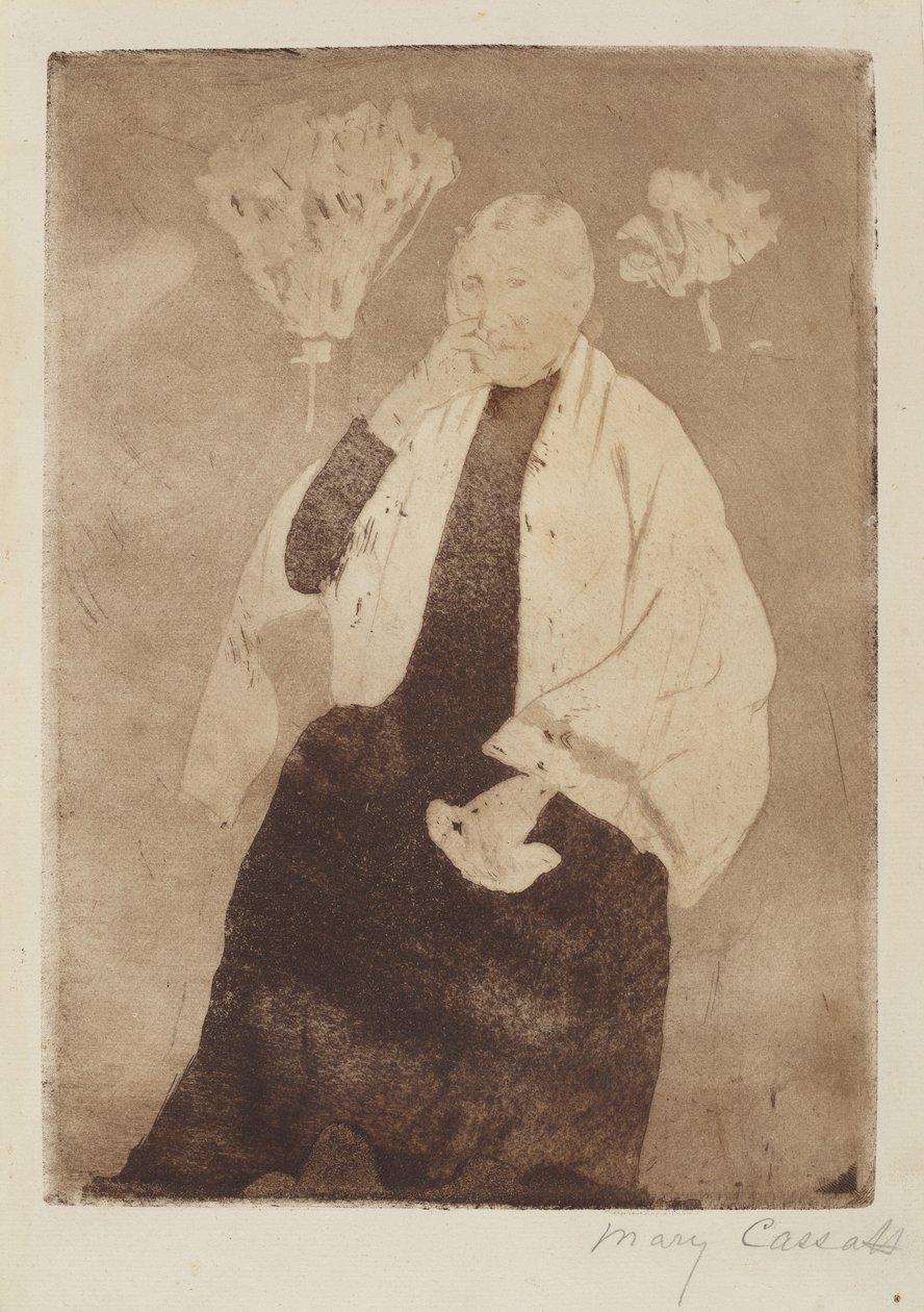 Et portrett av kunstnerens mor, ca. 1889-1890. av Mary Cassatt
