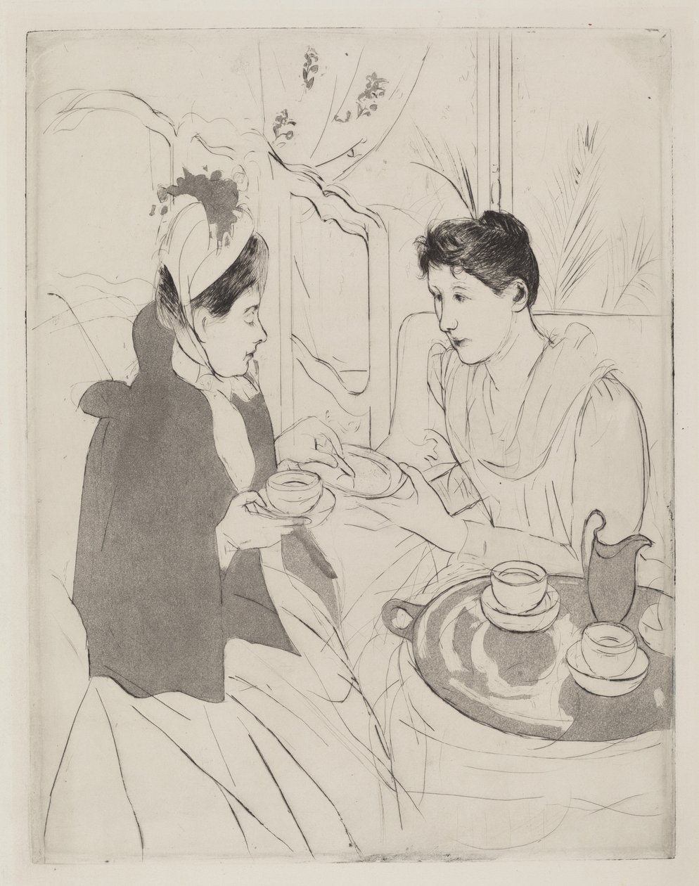 Afternoon Tea Party av Mary Cassatt
