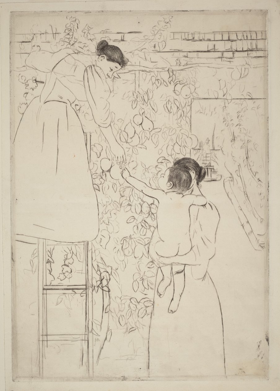Fruktplukking av Mary Cassatt