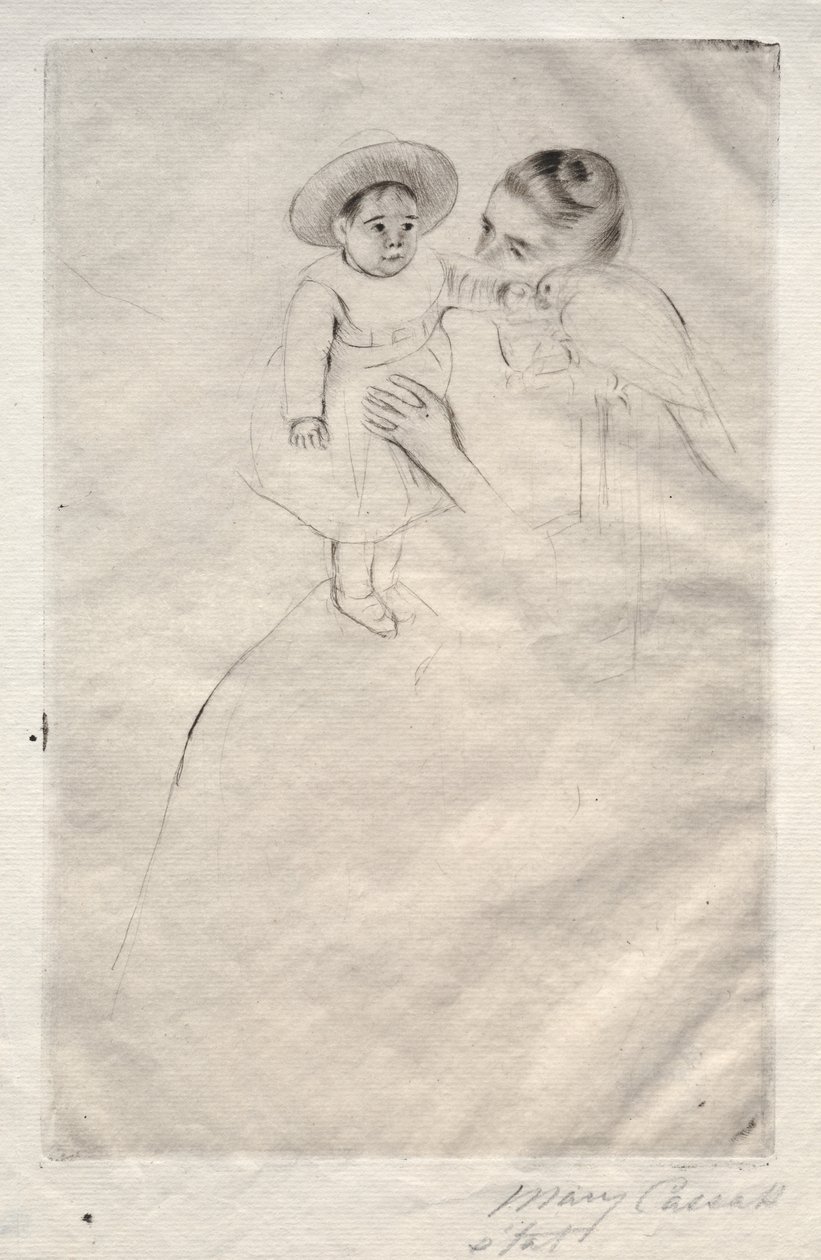 Hélène av Septeuil, ca. 1891. av Mary Cassatt