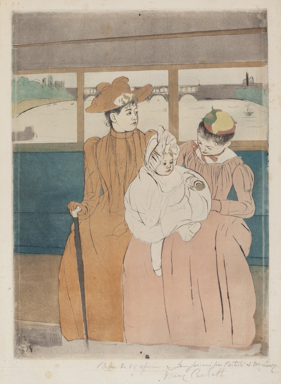 I Omnibussen av Mary Cassatt