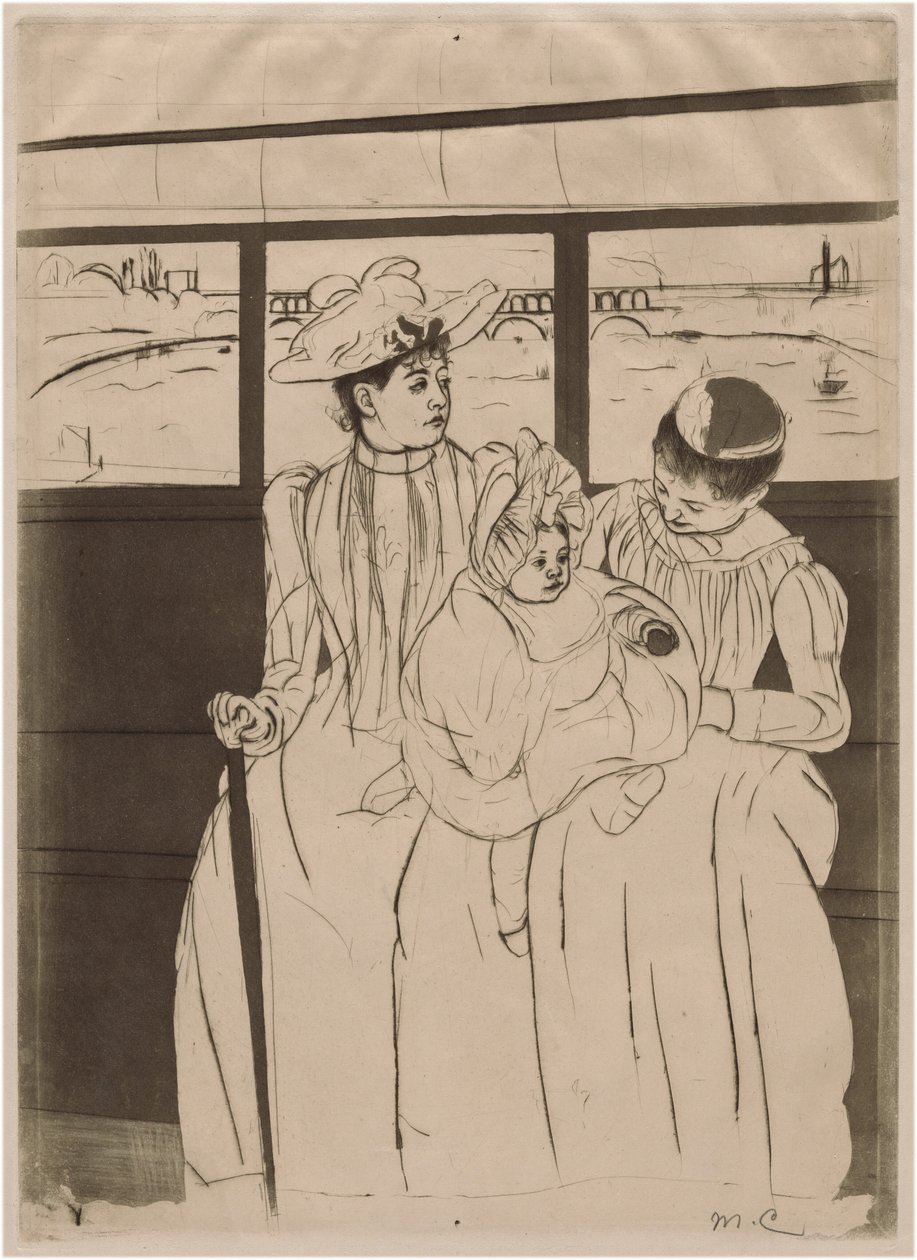 I omnibussen av Mary Cassatt