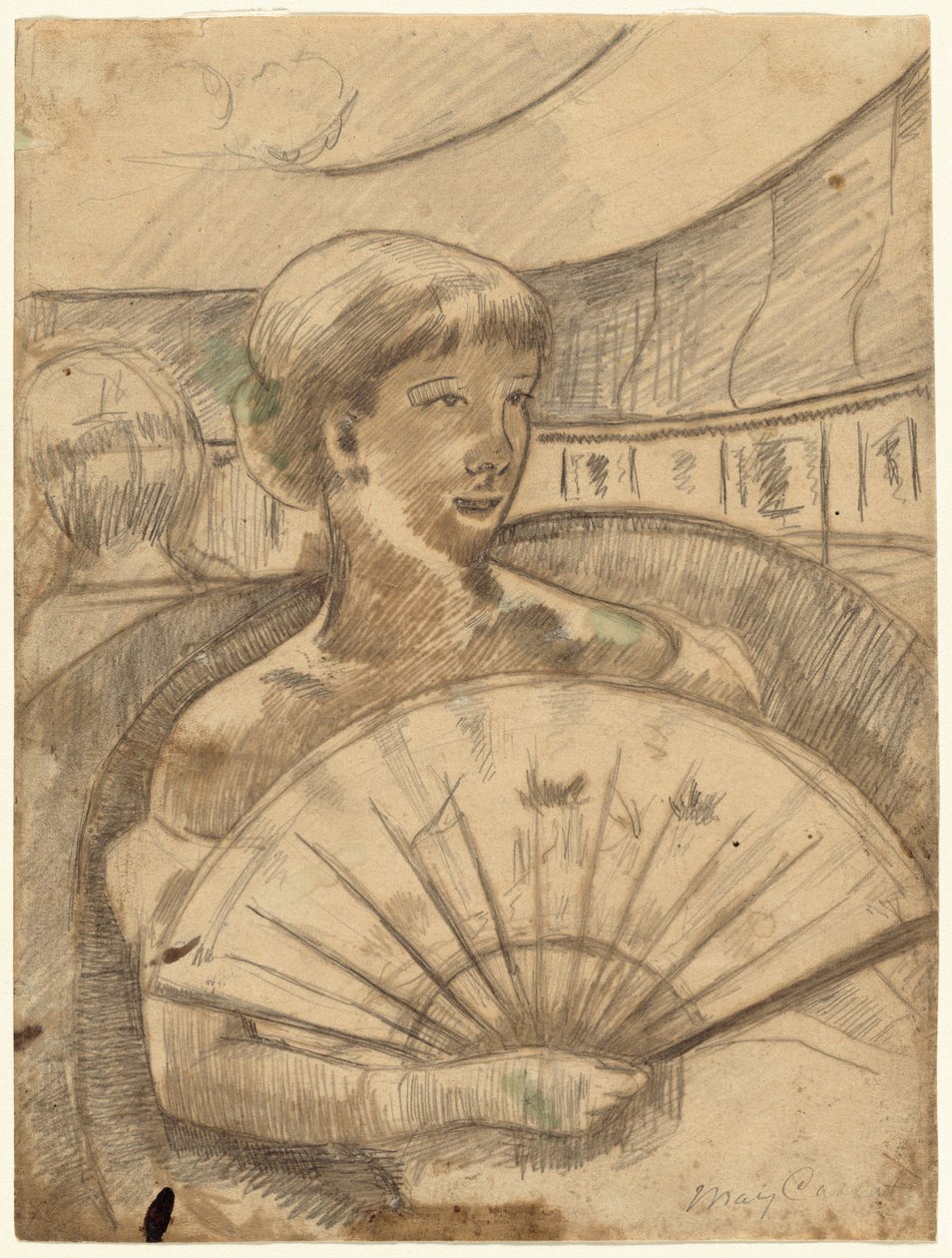 I operaboksen (nr. 3) [recto] av Mary Cassatt
