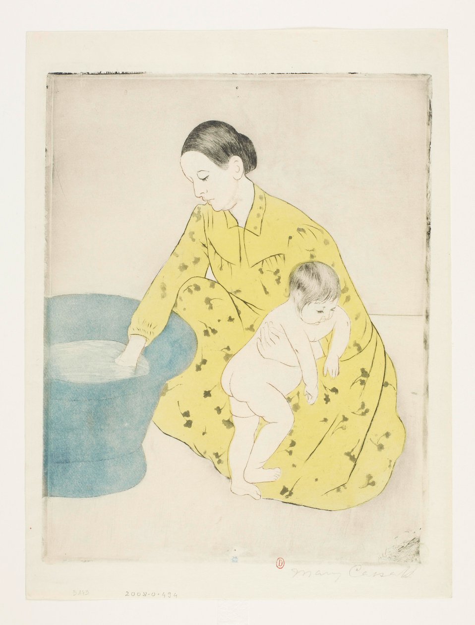Badet [prøvetrykk b] av Mary Cassatt