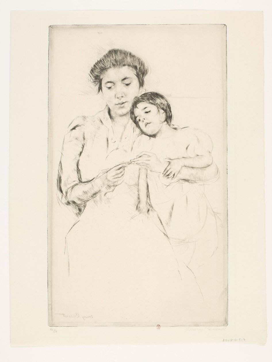 Hekletime av Mary Cassatt