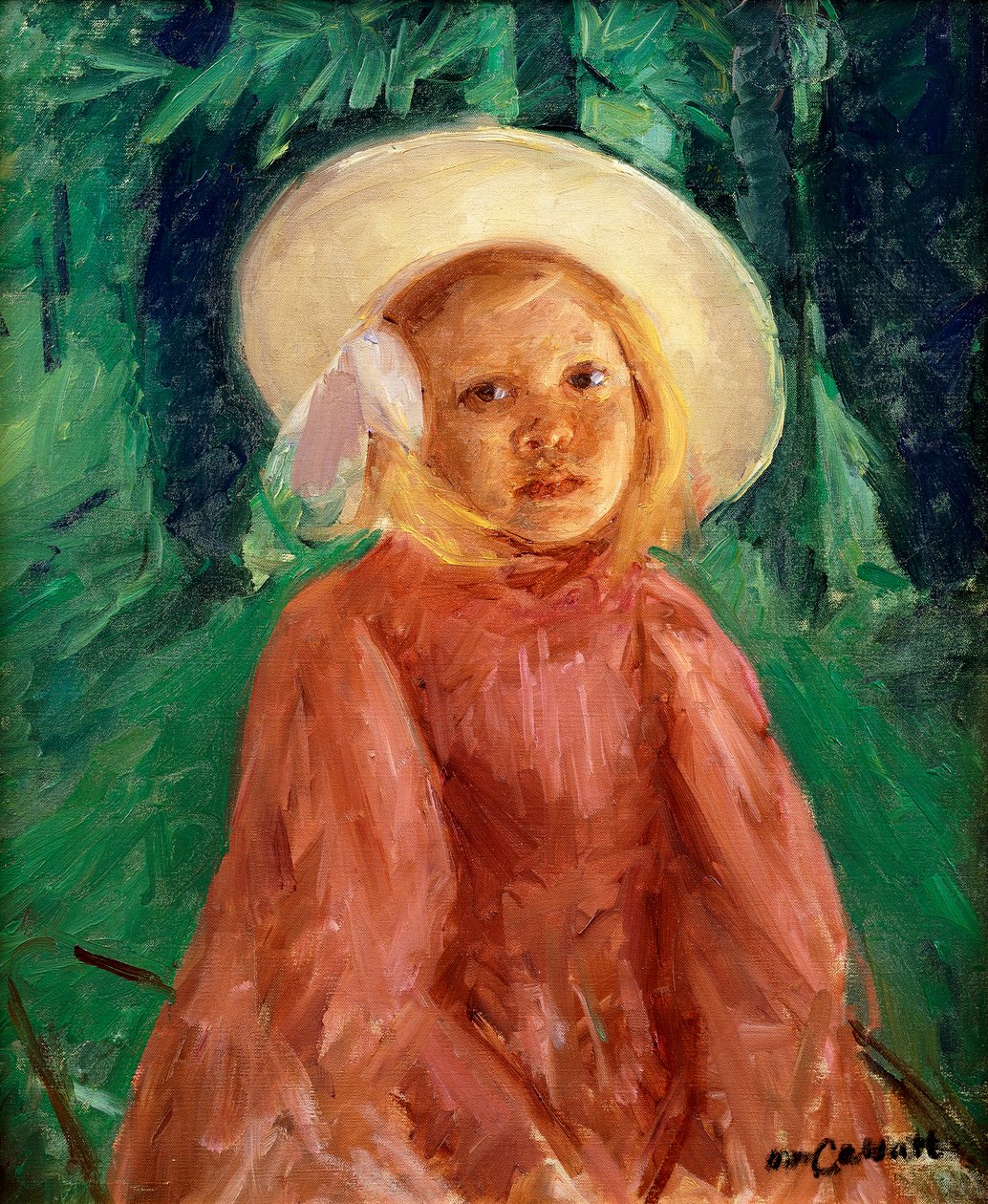 Liten jente i en rips-kjole, 1912 av Mary Cassatt