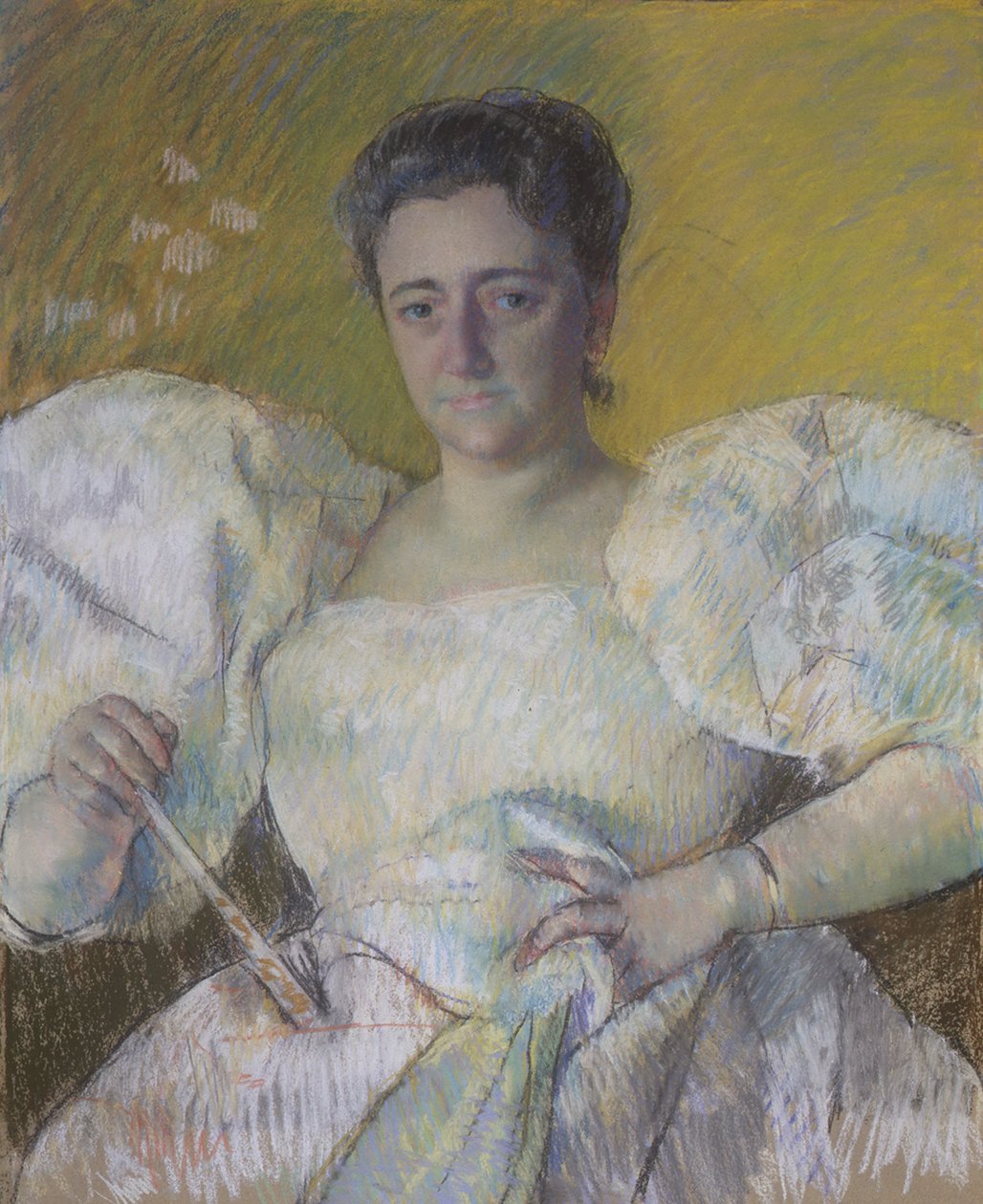 Louisine Havemeyer, 1896 (pastell på vevd papir og lerret) av Mary Cassatt