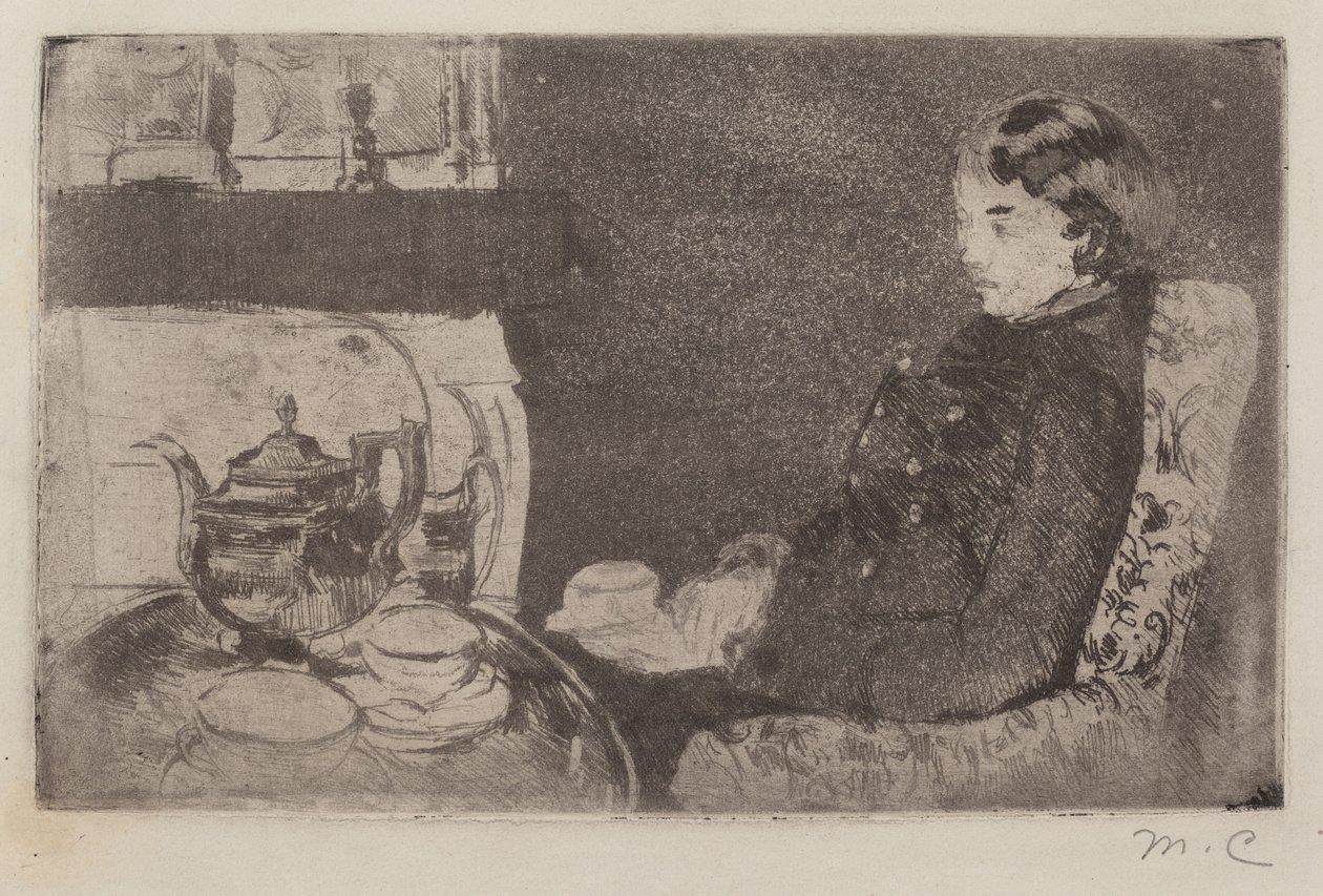 Lydia på ettermiddagste, 1882. av Mary Cassatt