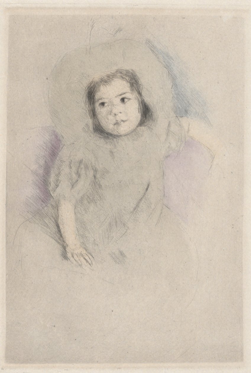 Margot med panser (nr. 1) av Mary Cassatt