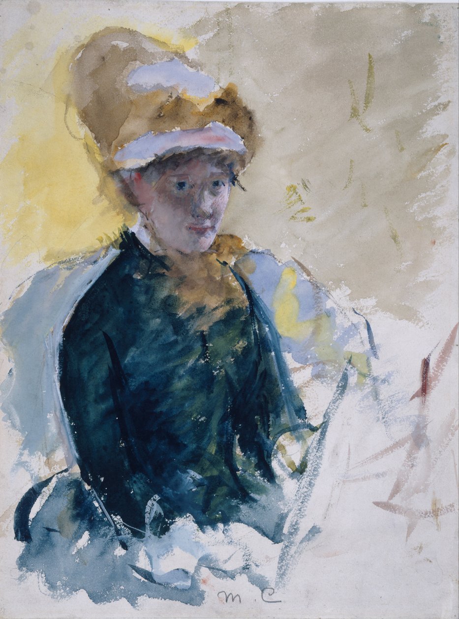 Selvportrett av Mary Cassatt av Mary Cassatt