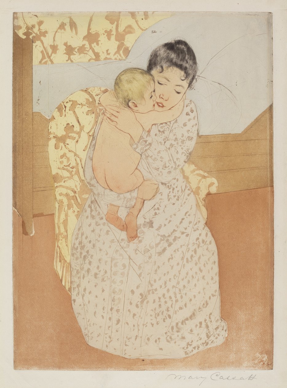 Mors kjærtegn av Mary Cassatt