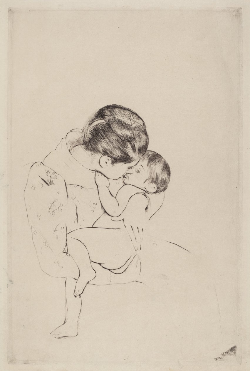 Mors kyss av Mary Cassatt