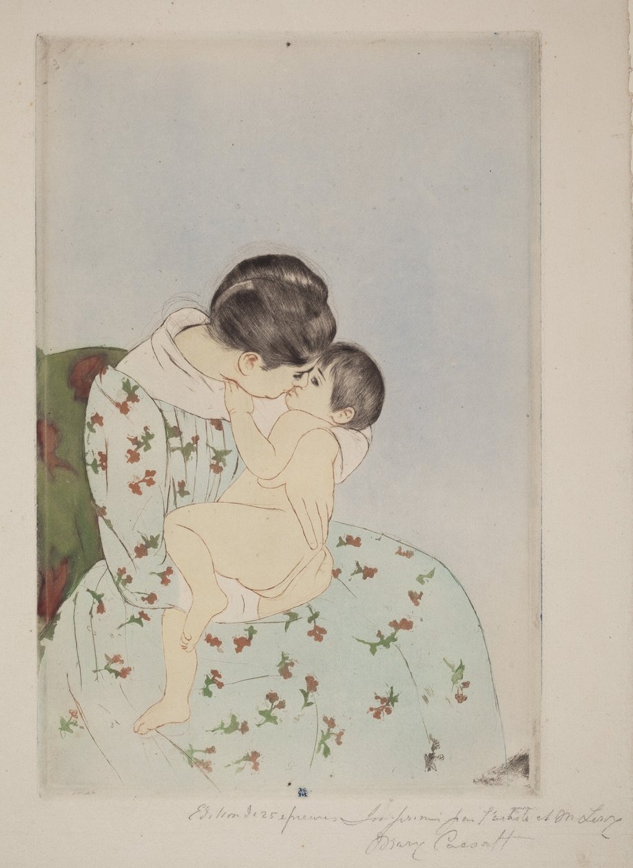 Mors kyss av Mary Cassatt