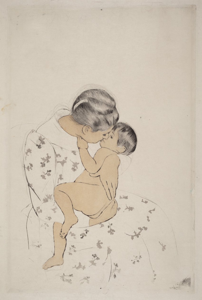Mors kyss av Mary Cassatt