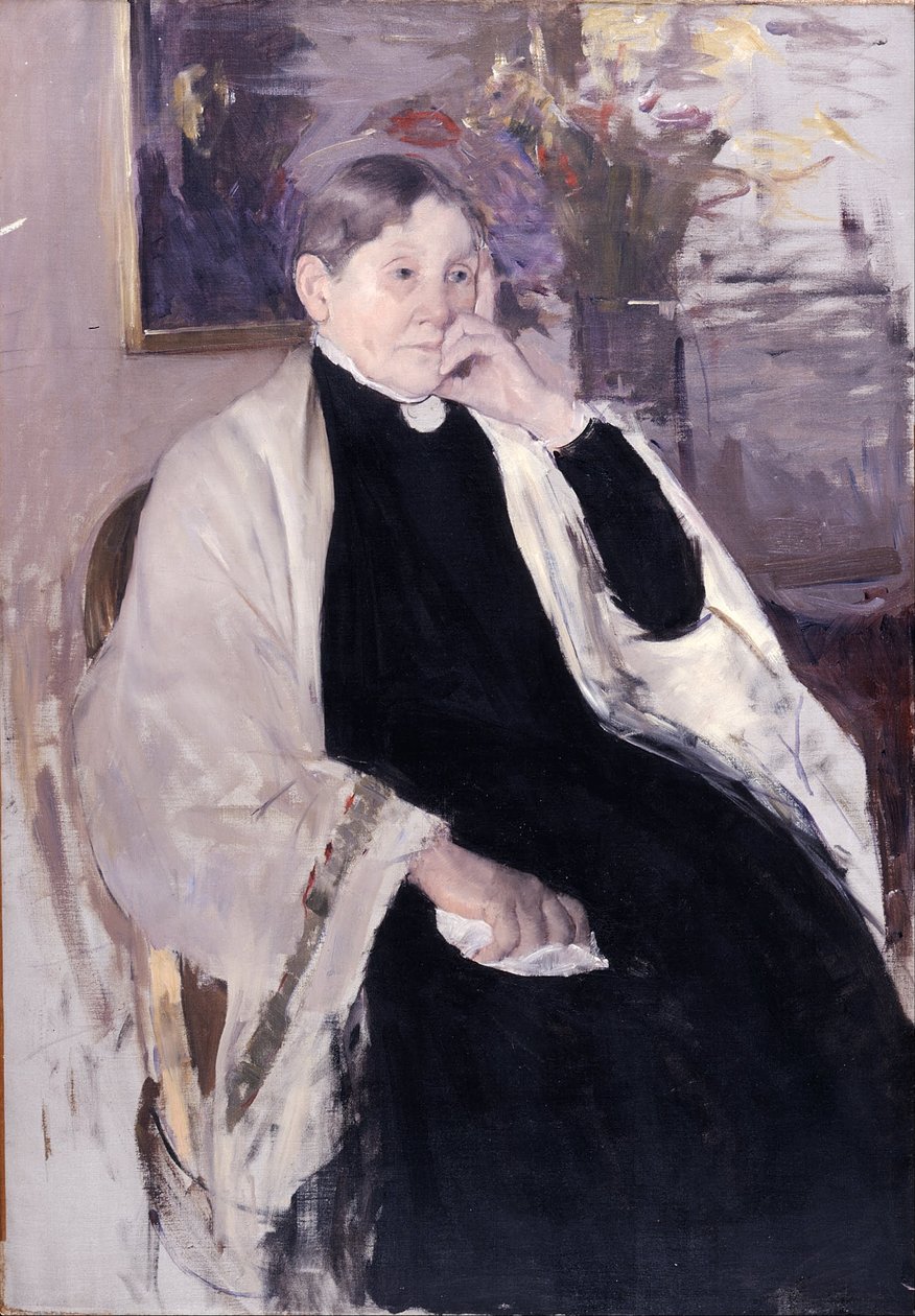 Fru Robert S. Cassatt, kunstnerens mor av Mary Cassatt