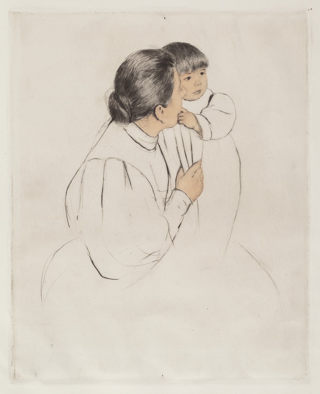 Bondemor og barn av Mary Cassatt