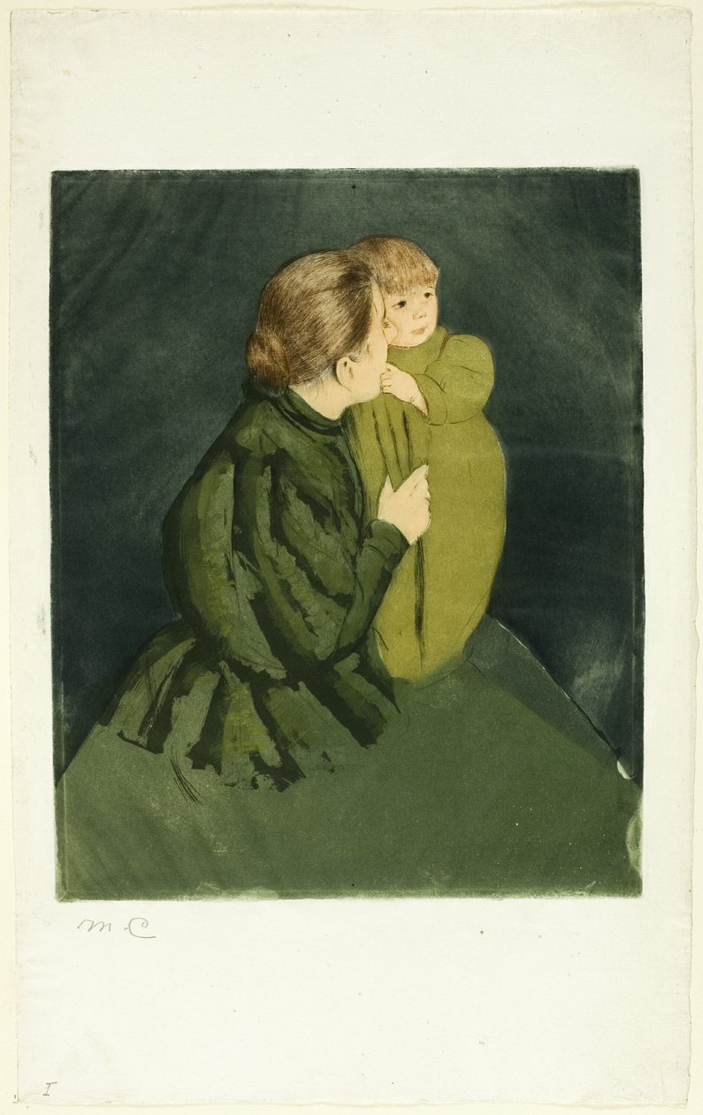 Bondemor og barn av Mary Cassatt