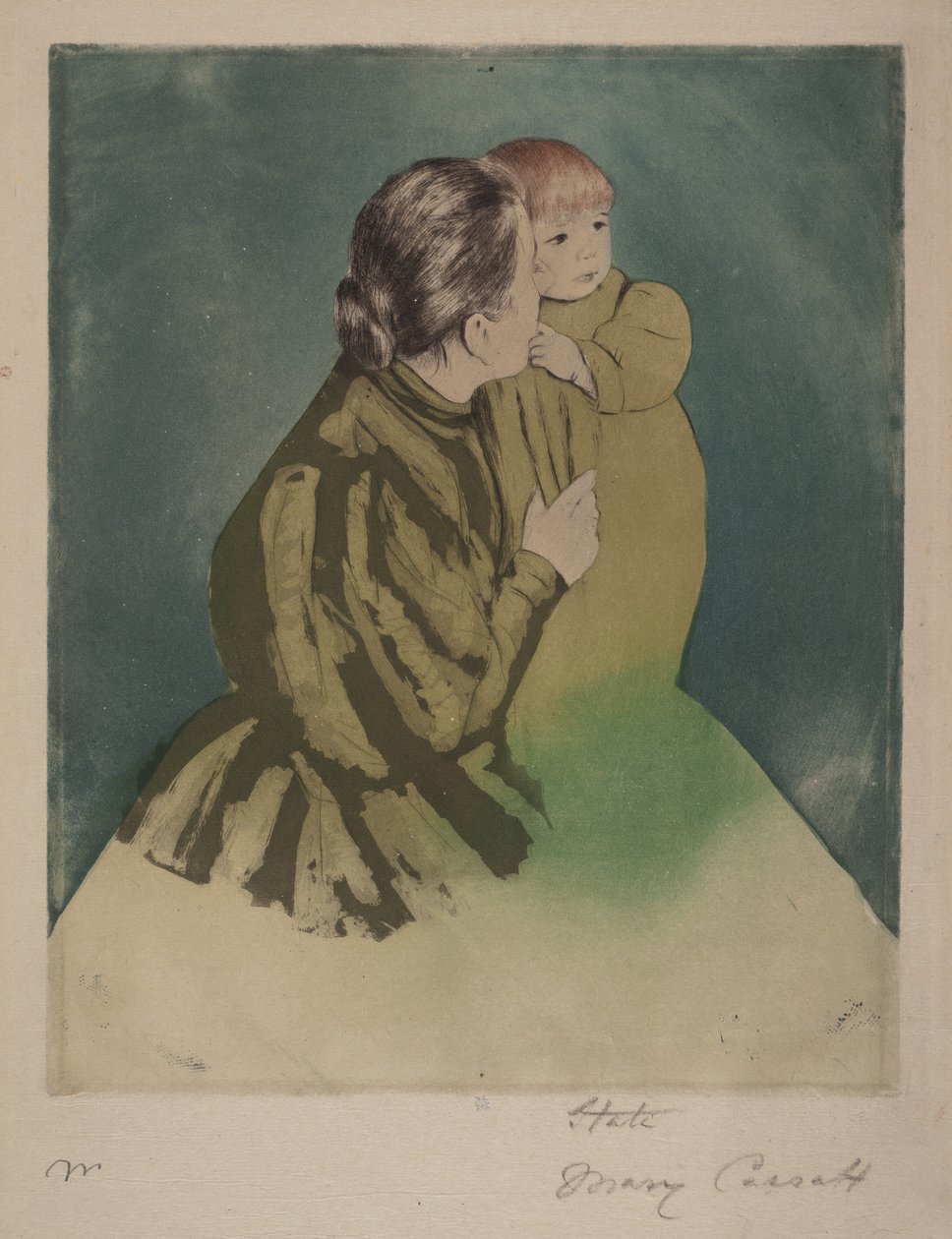 Bondekvinne og barn av Mary Cassatt