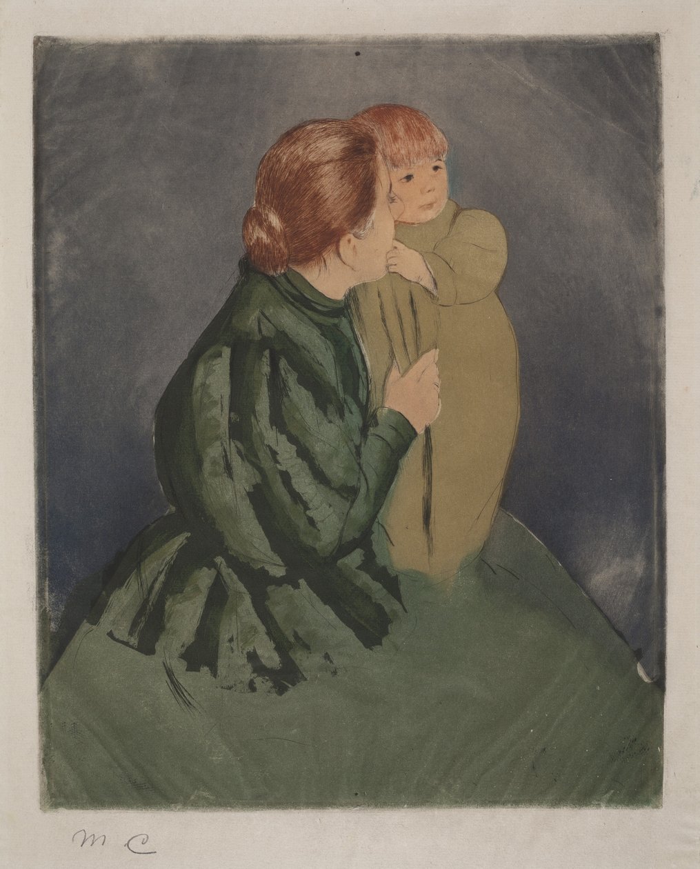 Bondemor og barn av Mary Cassatt