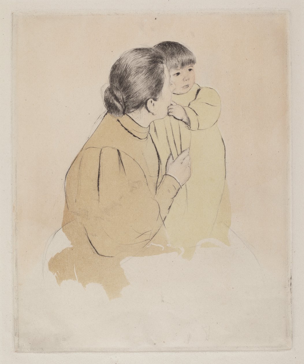 Bondemor og barn, ca. 1894. av Mary Cassatt