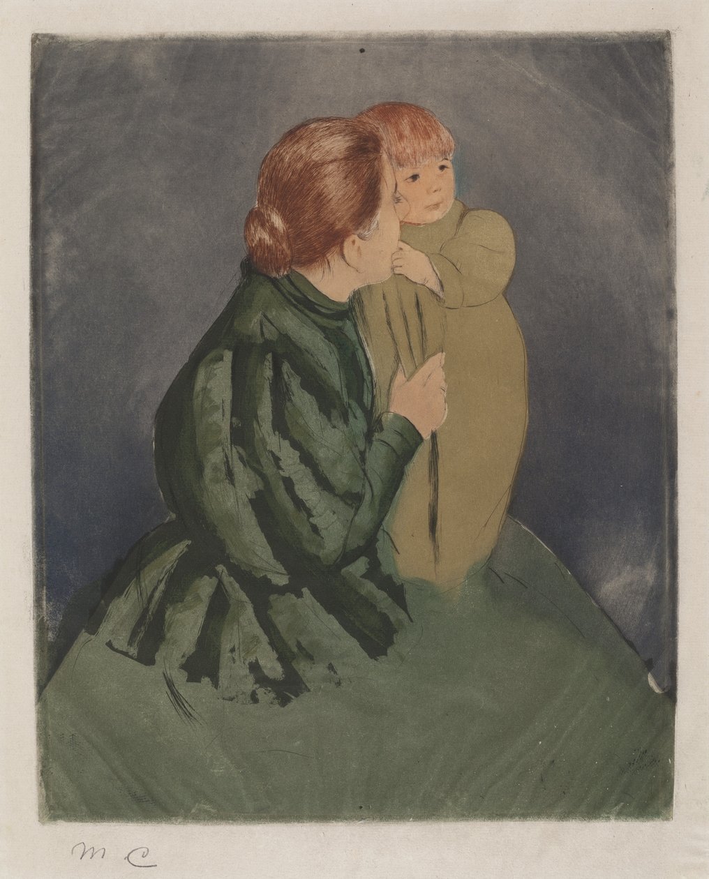 Bondemor og barn, ca. 1894. av Mary Cassatt