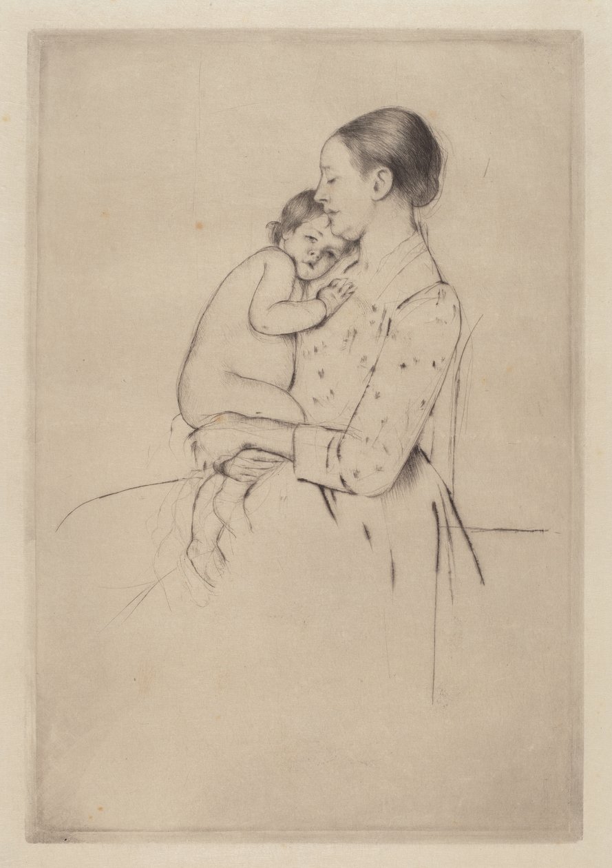 Stille, ca. 1891 av Mary Cassatt
