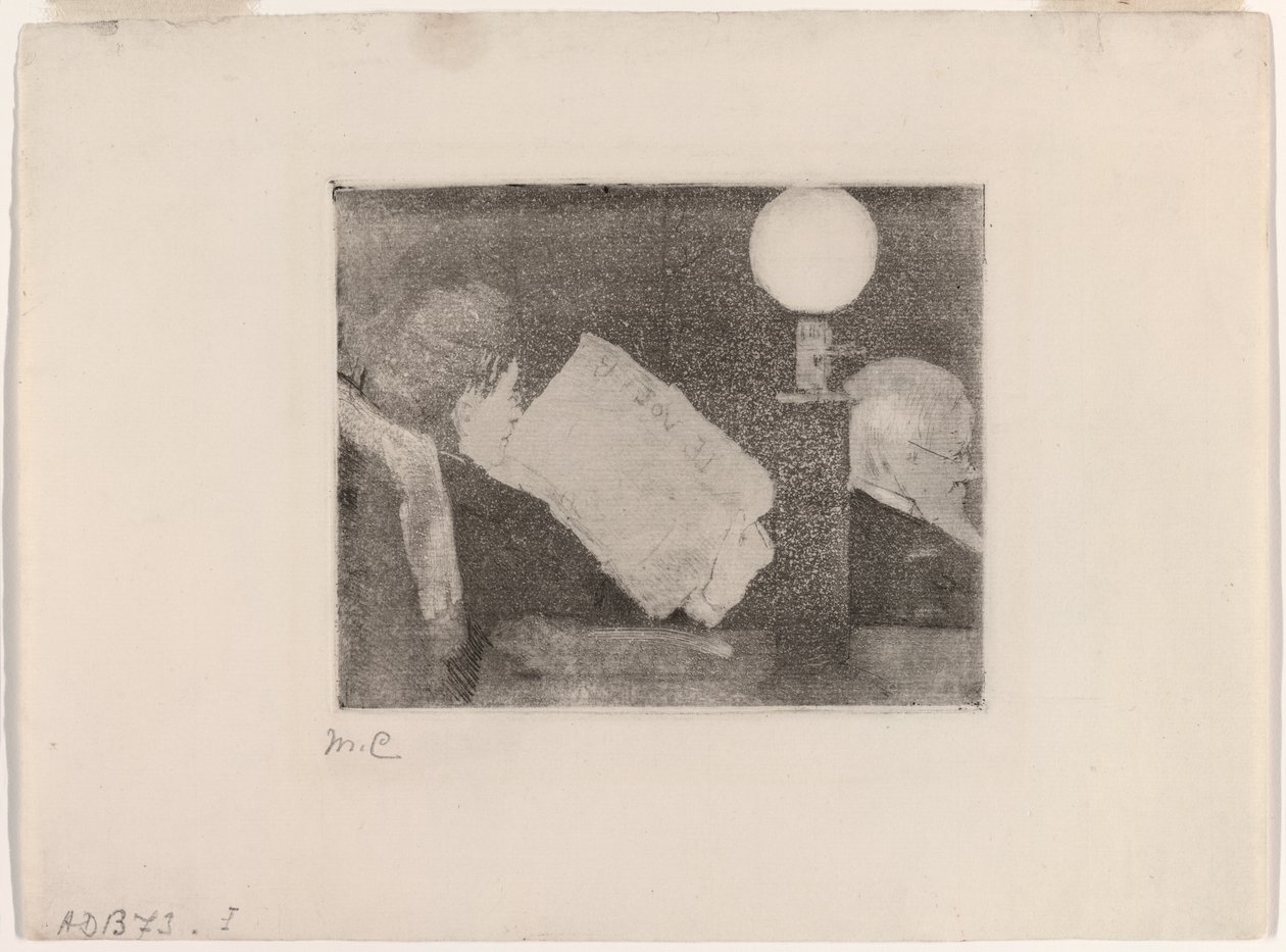 Leser avisen, nr. 2 av Mary Cassatt
