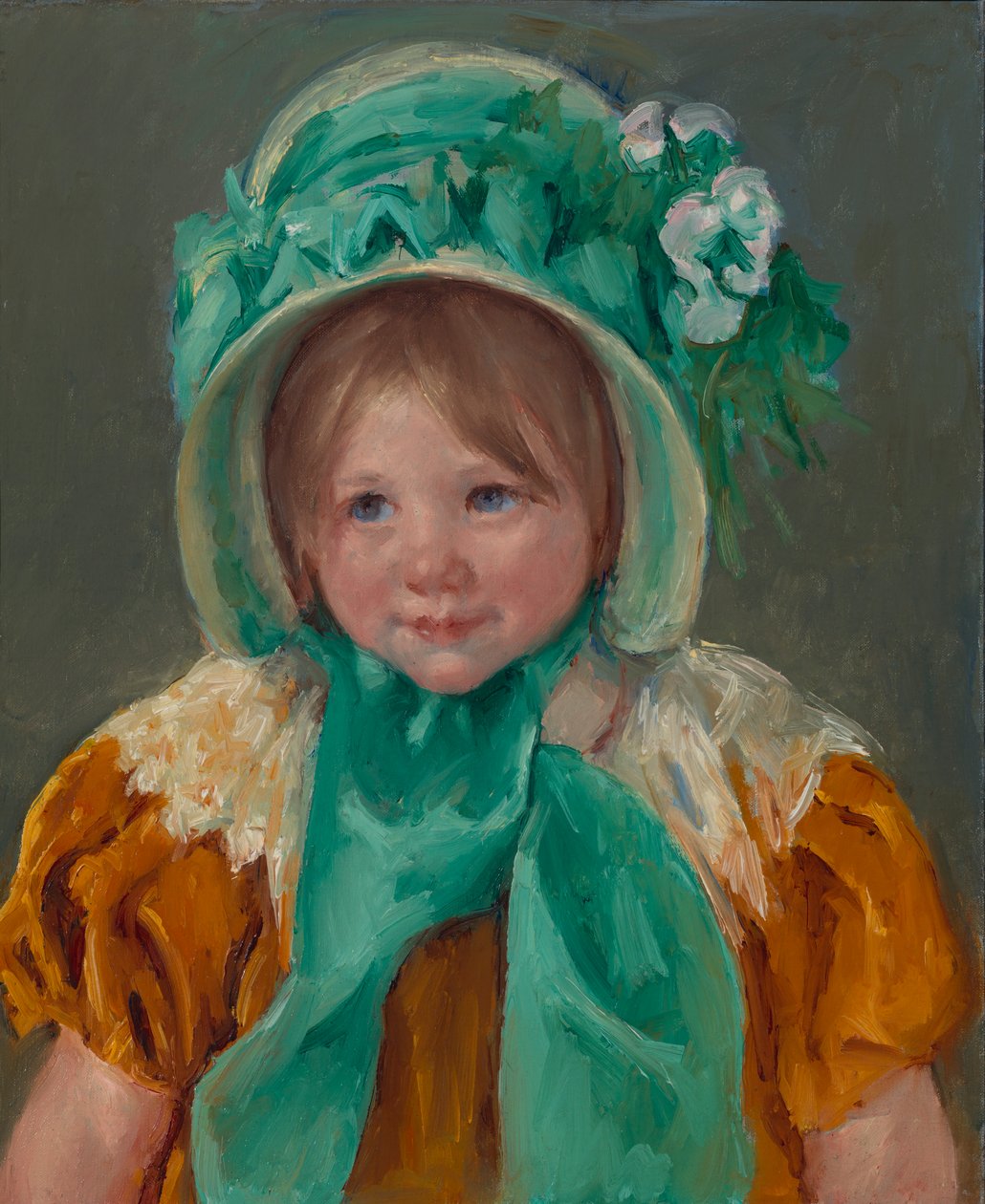 Sara i en grønn panser, ca. 1901. av Mary Cassatt