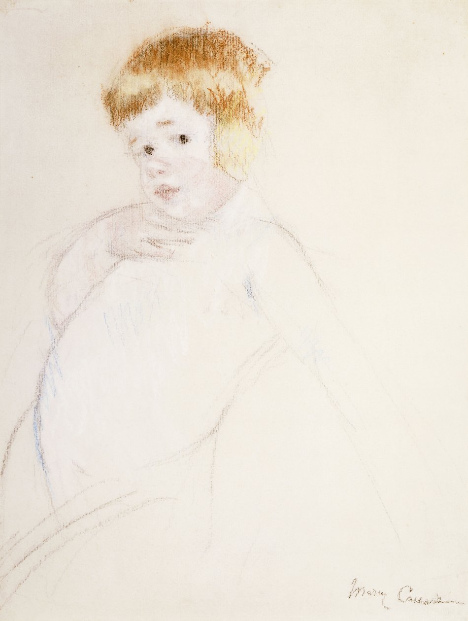 Study for the Baby for The Caress, ca. 1902 av Mary Cassatt