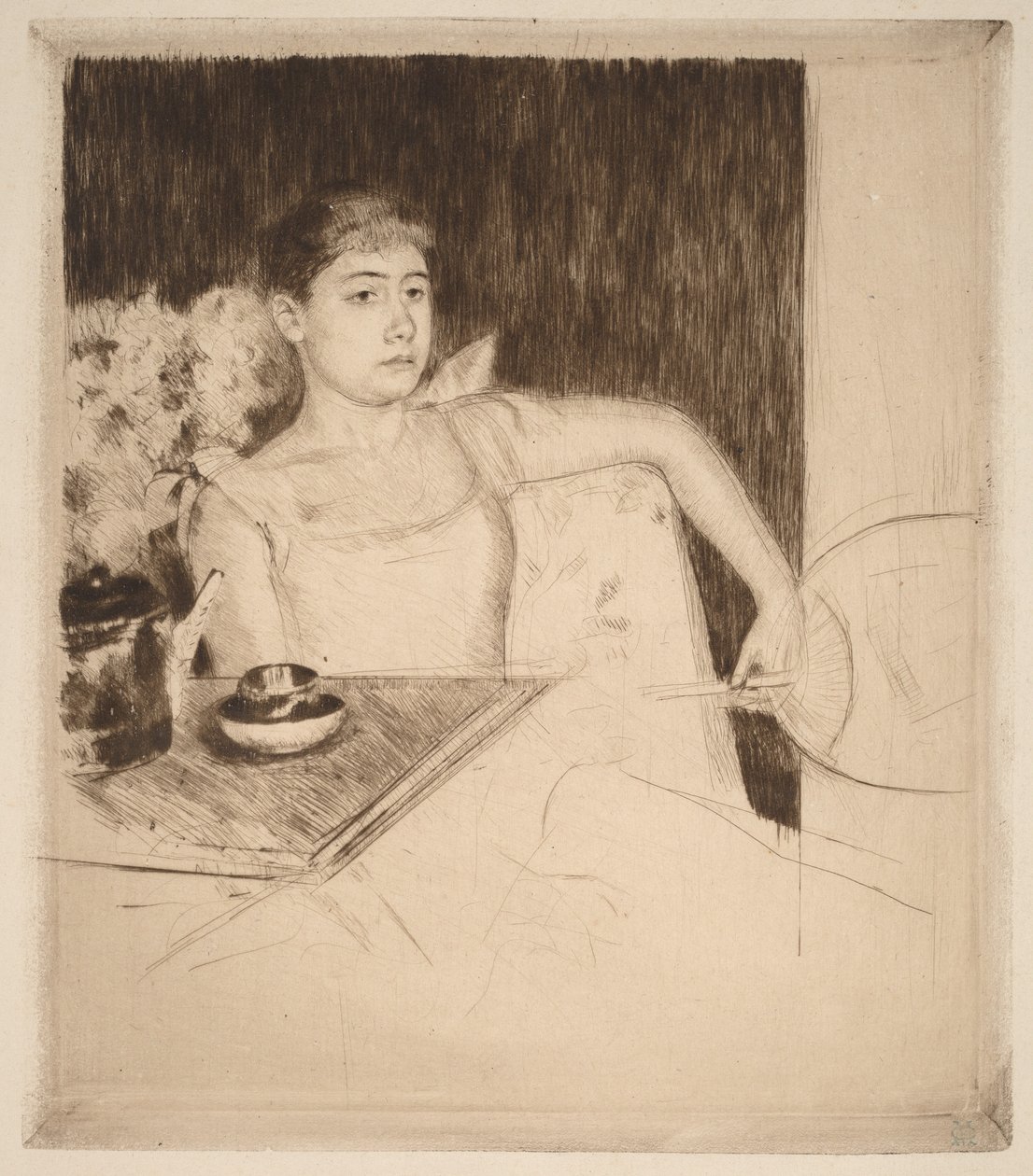 Te av Mary Cassatt