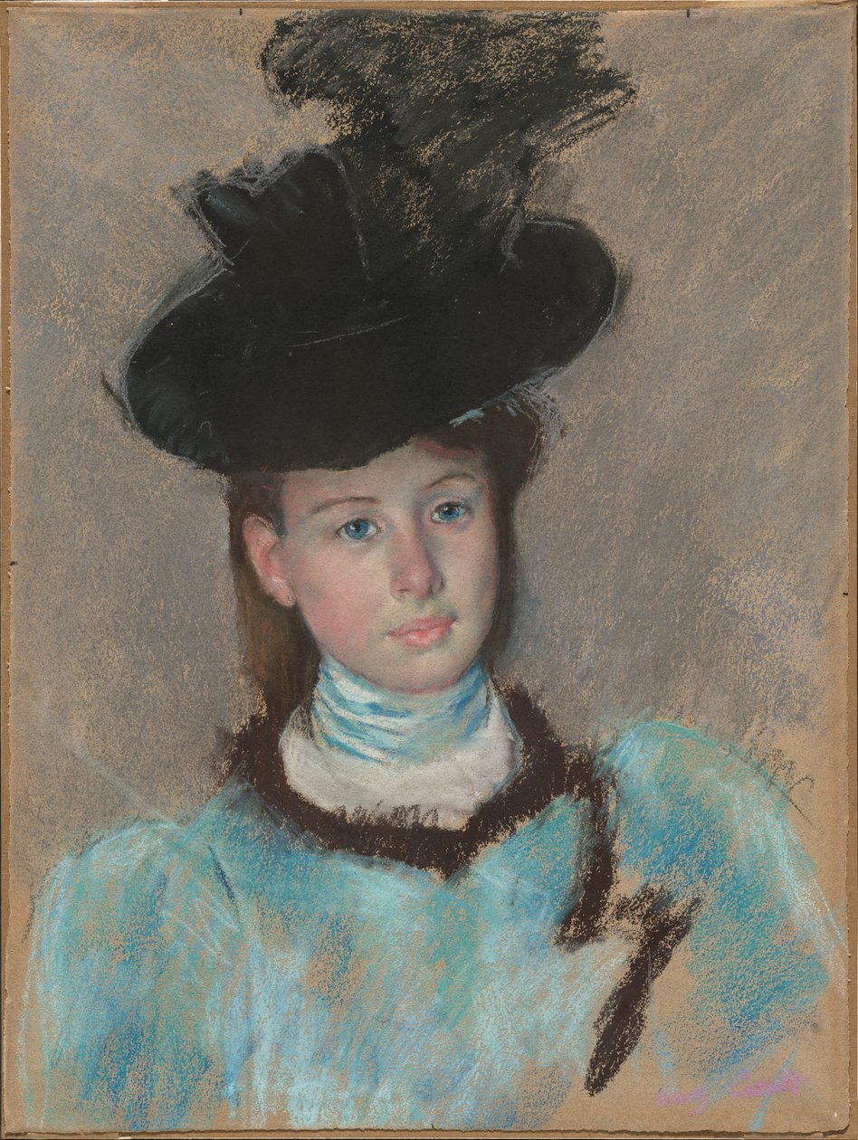 Den svarte hatten av Mary Cassatt