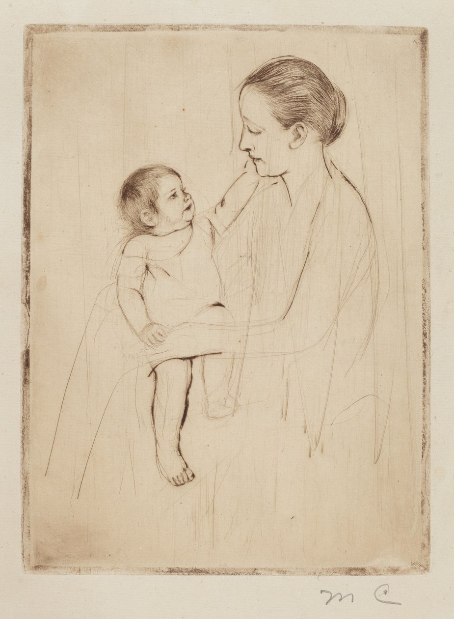 The Caress av Mary Cassatt