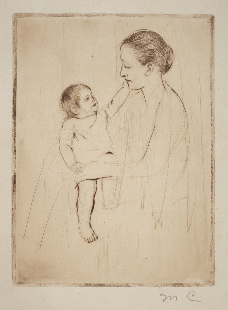 Kjærtegnet av Mary Cassatt