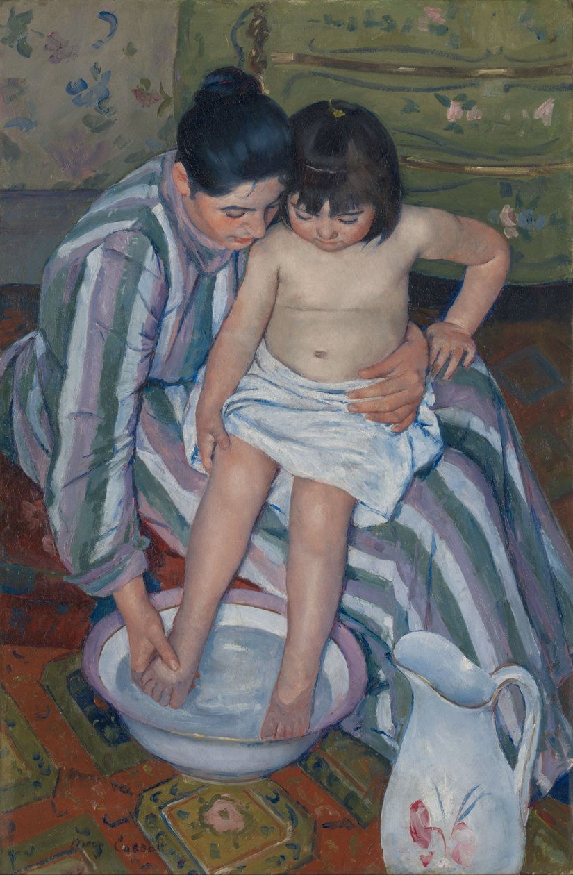Barnets bad av Mary Cassatt