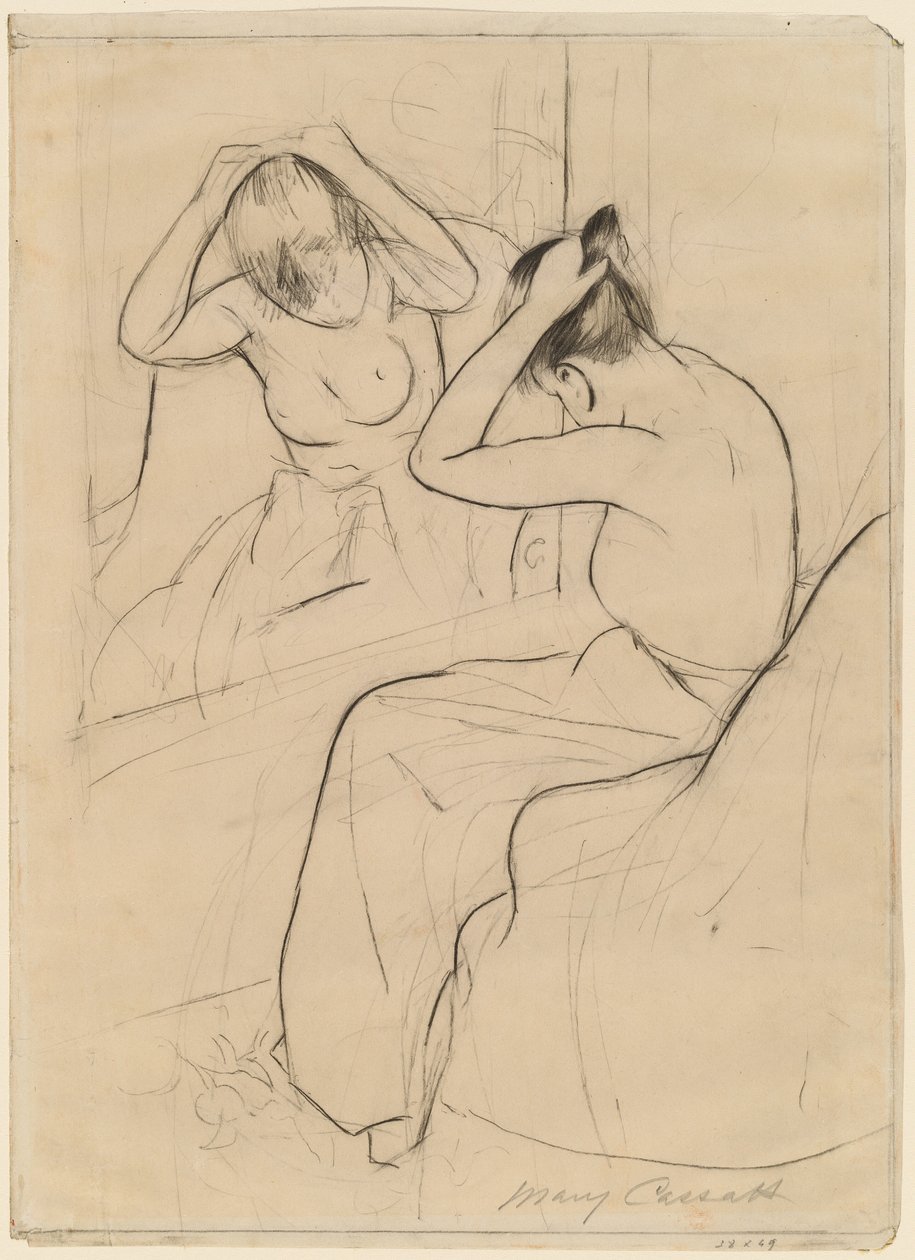 The Coiffure av Mary Cassatt