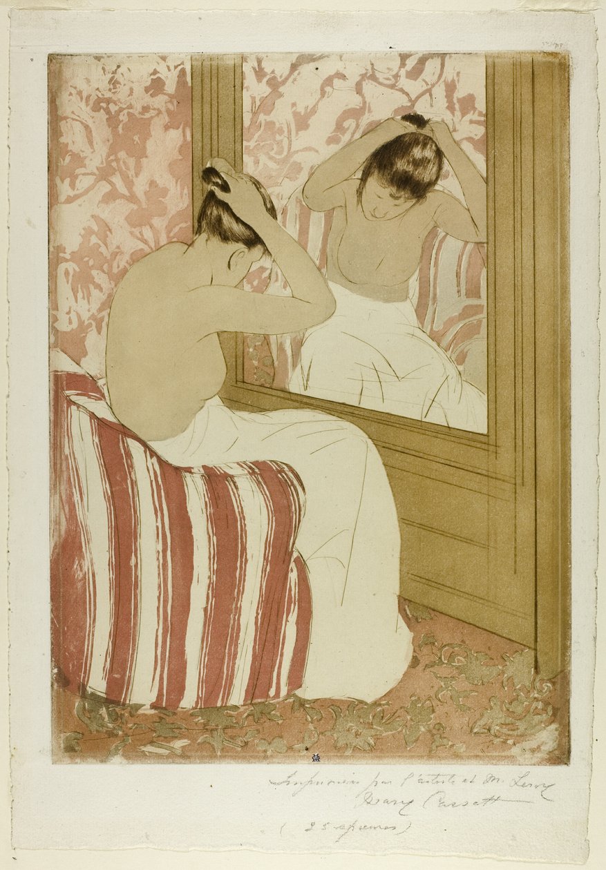 The Coiffure av Mary Cassatt