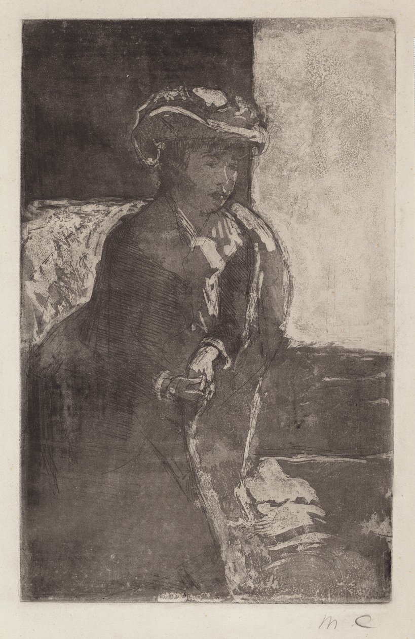 Sofahjørnet nr. 3, ca. 1879. av Mary Cassatt