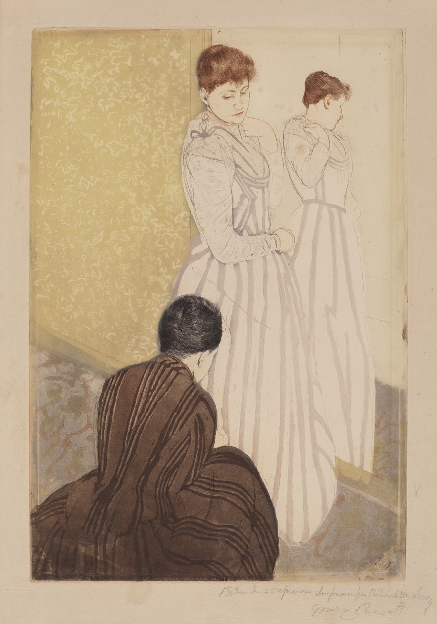 Beslaget, 1890-1891. av Mary Cassatt