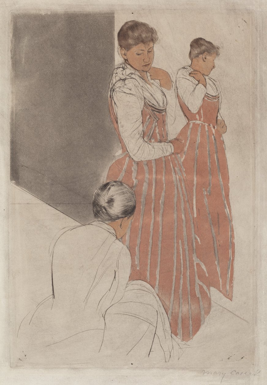 Beslaget, 1890-1891. av Mary Cassatt
