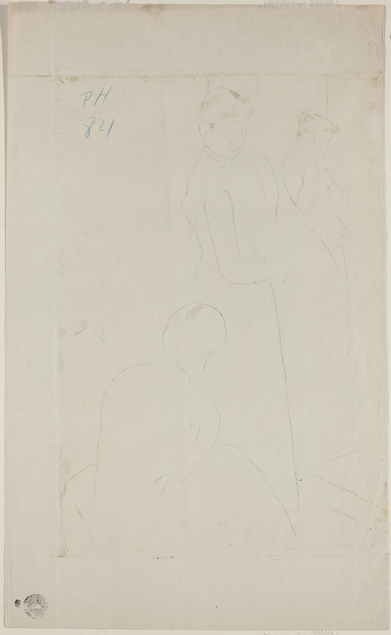 Tilpasningen [verso] av Mary Cassatt