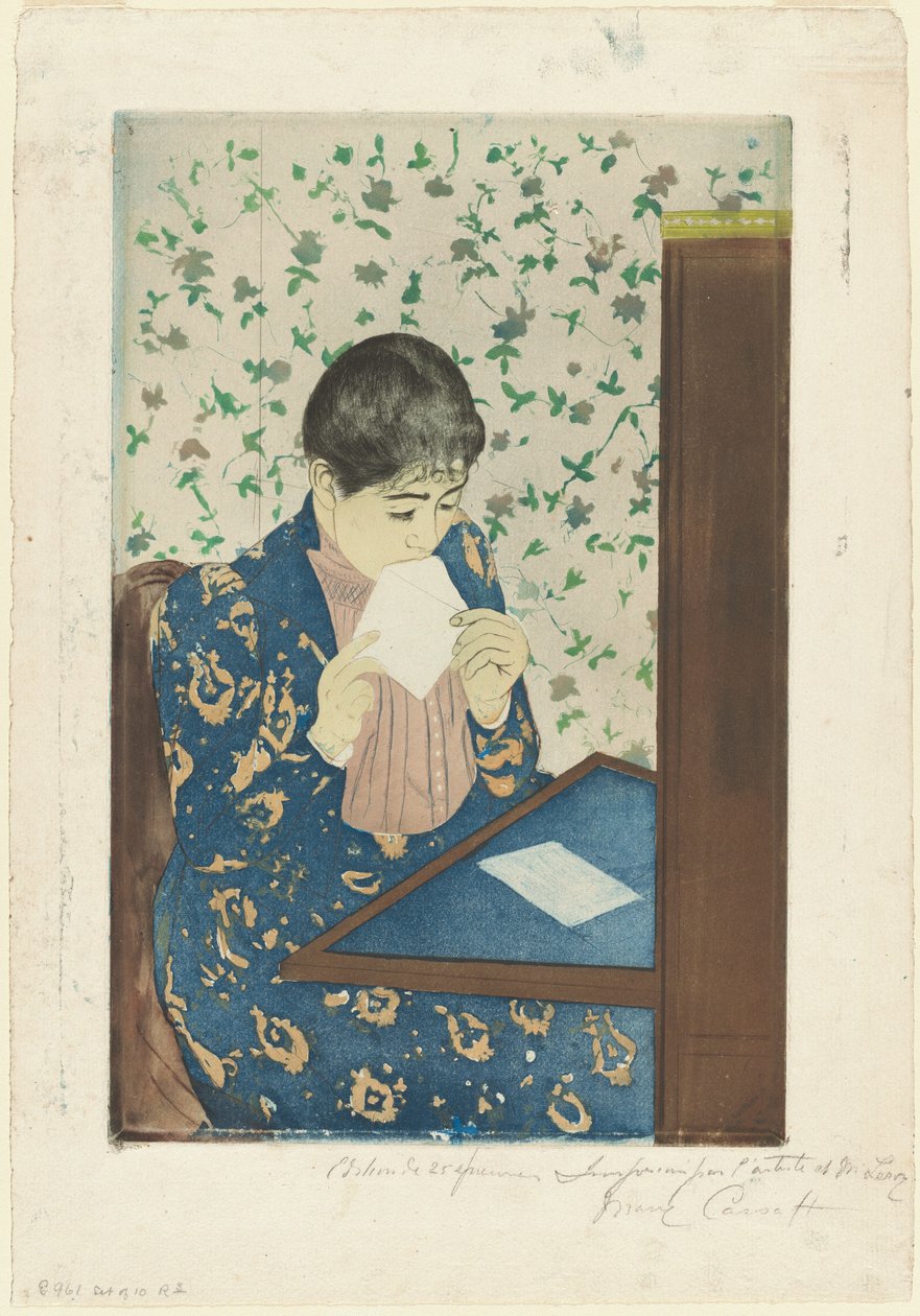 Brevet av Mary Cassatt