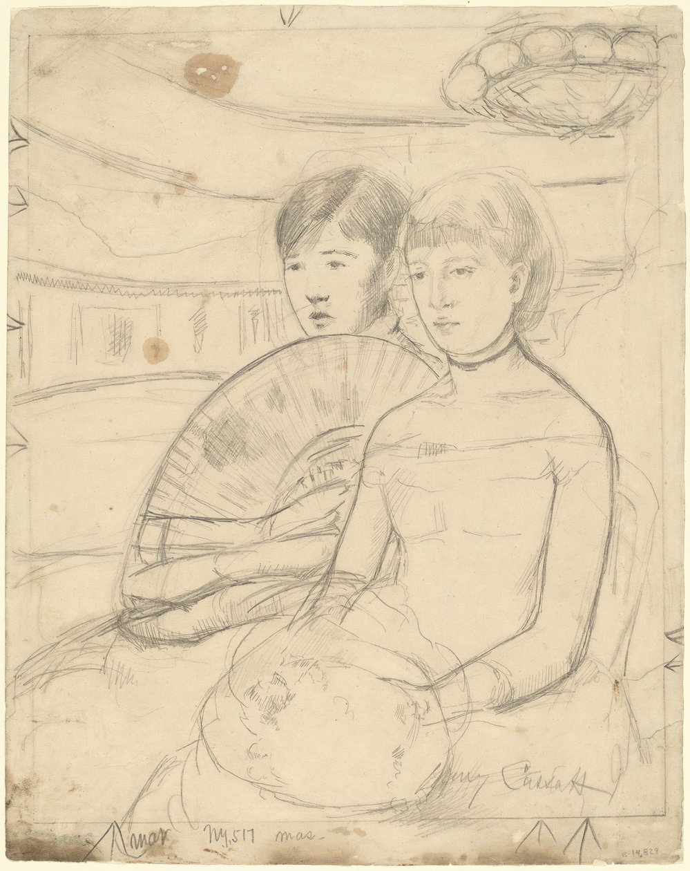 The Loge [recto], 1882. av Mary Cassatt